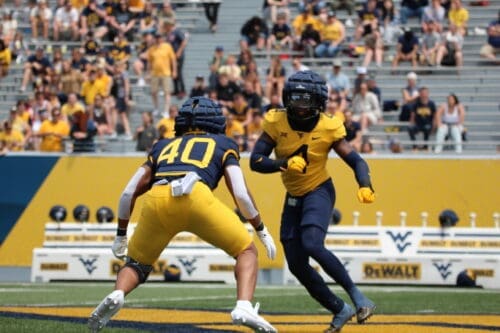 WVU Football Josiah Trotter versus CJ Donaldson