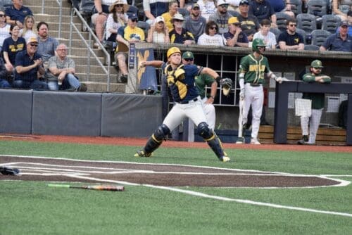 WVU Baseball catcher Logan Sauve