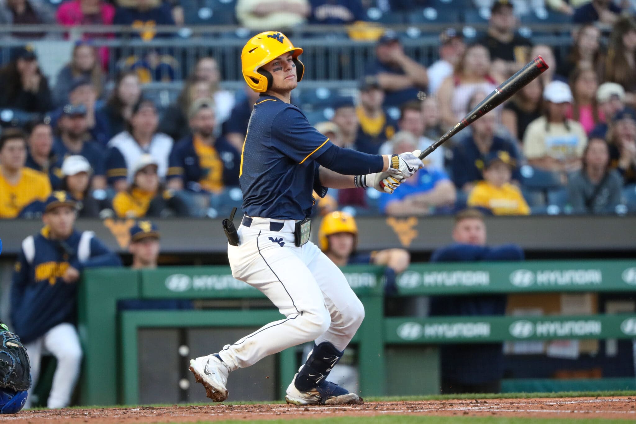 WVU Baseball catcher Dayne Leonard
