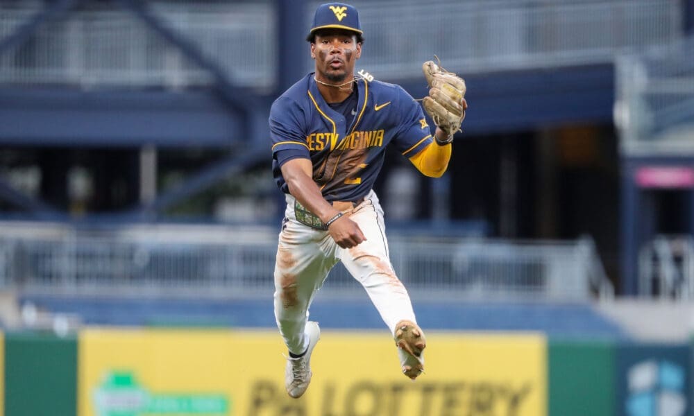 WVU Baseball infielder Tevin Tucker