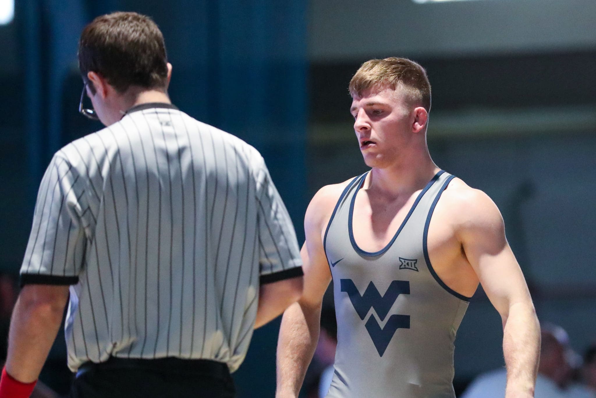 WVU wrestler Peyton Hall