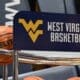 WVU Basketball Ball Stock Photo