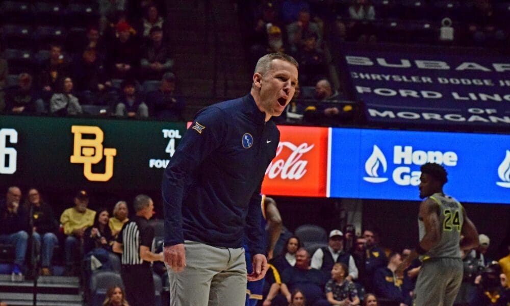 WVU Basketball HC Ross Hodge against Baylor