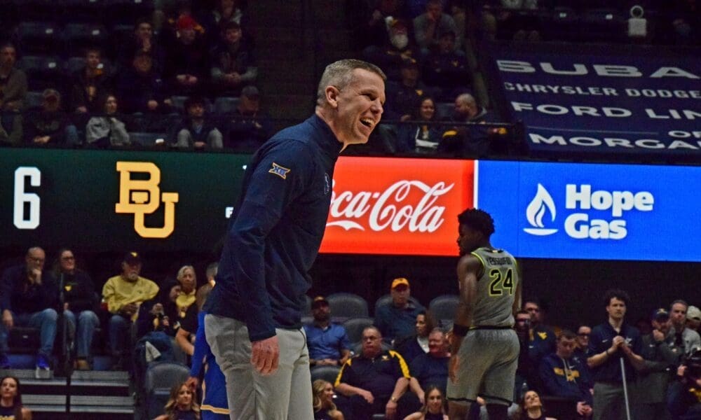 WVU Basketball HC Ross Hodge against Baylor