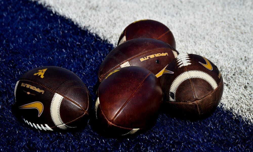 WVU Footballs stock