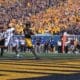 WVU Football RB Tye Edwards scores a touchdown against Pitt in Backyard Brawl
