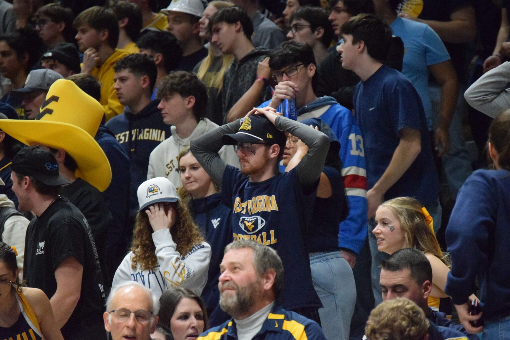 WVU Basketball fans upset