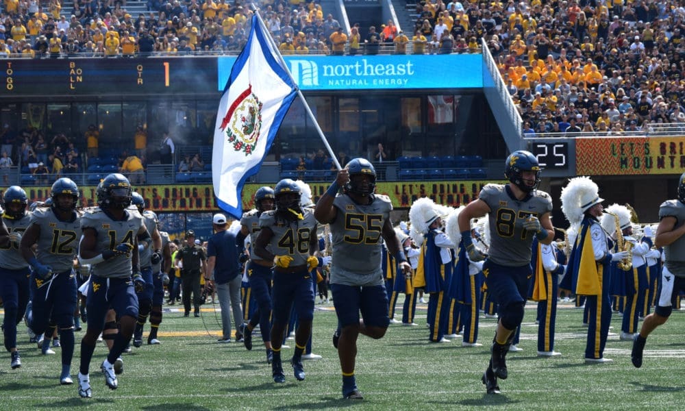 Dante Stills with flag