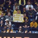 WVU Fan "Stress Virginia" sign