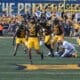 WVU Football special teams celebrating against Pitt