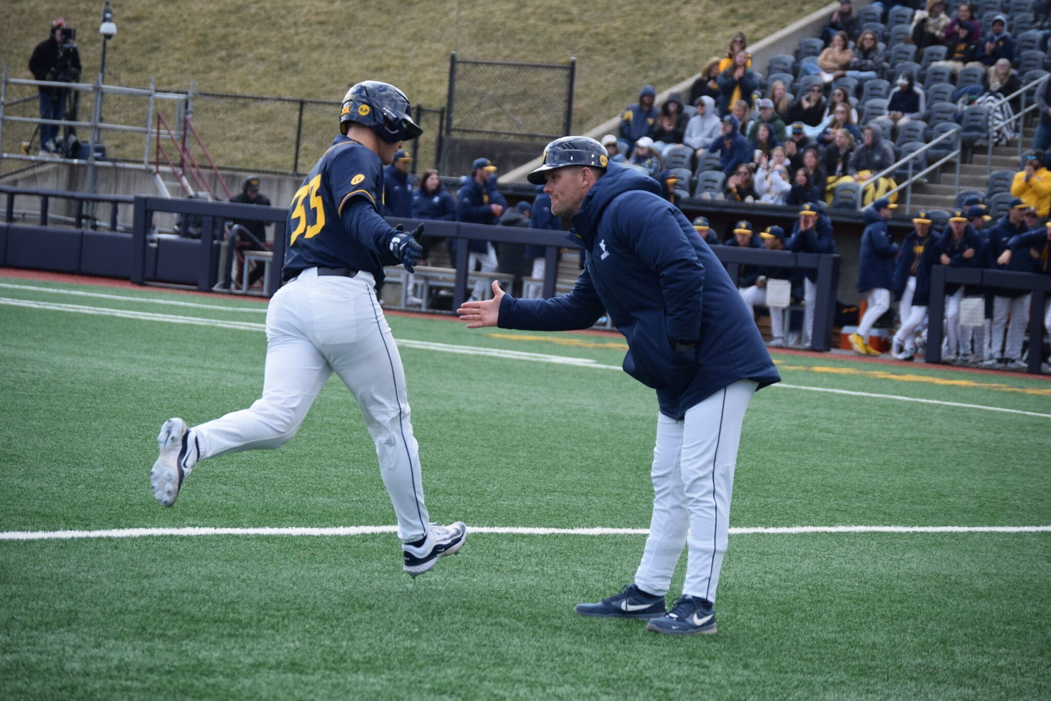 WVU Baseball home run trot