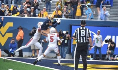 WVU Football WR Cam Vaughn touchdown catch against Utah