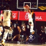 WVU Basketball Emmitt Matthews dunks on TCU