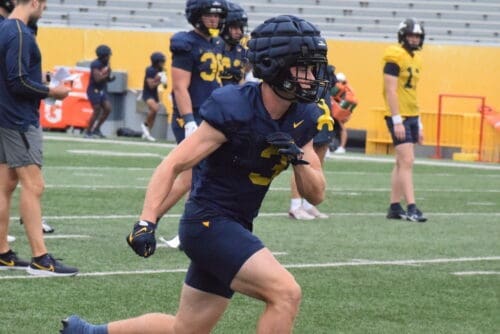 WVU Football Hudson Clement No. 3