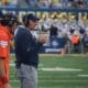 WVU Football HC Rich Rodriguez on field during game