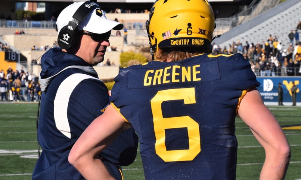 Neal Brown and Garrett Greene