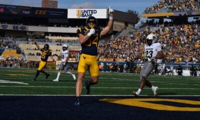WVU Football TE Ryan Ward scores touchdown against Colorado