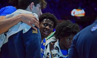 WVU Basketball Huddle