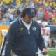 WVU Football Head Coach Rich Rodriguez 1965 throwback gear