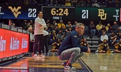 WVU Basketball HC Ross Hodge and Baylor HC Scott Drew
