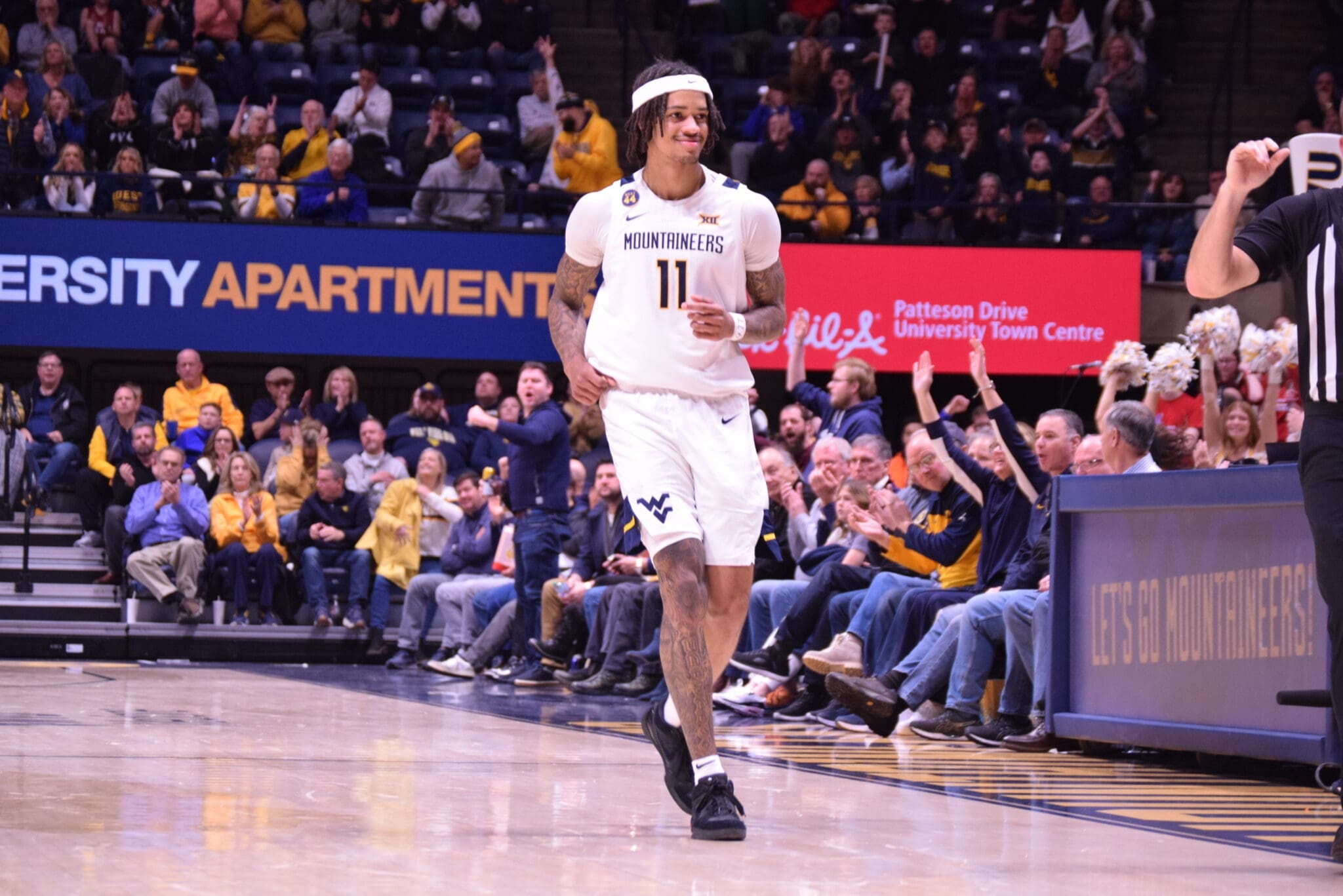 WVU Basketbal Jonathan Powell