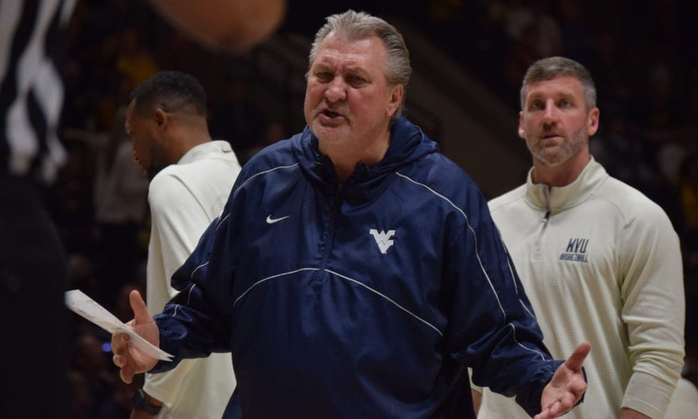 Bob Huggins and Josh Eilert