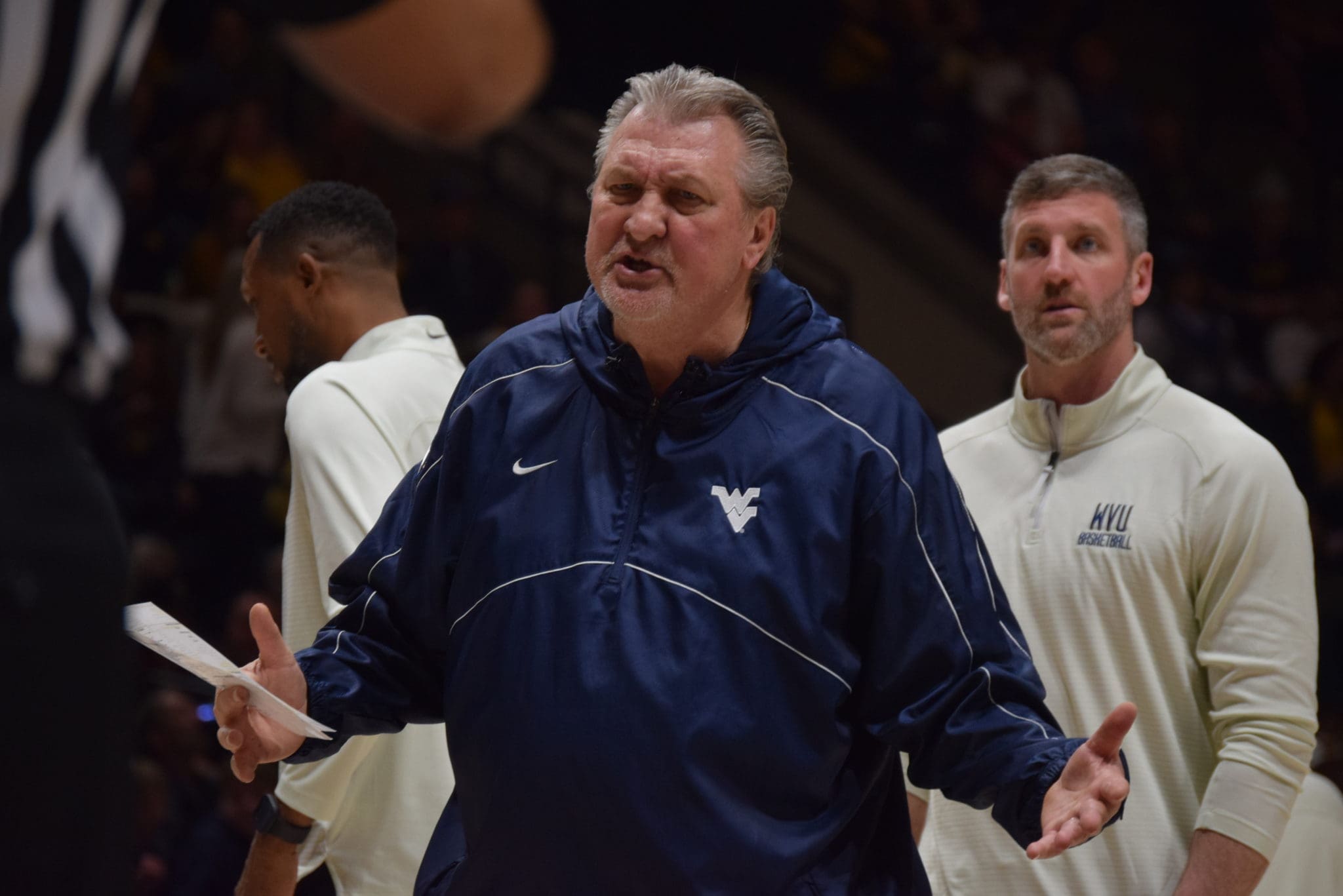 Bob Huggins and Josh Eilert
