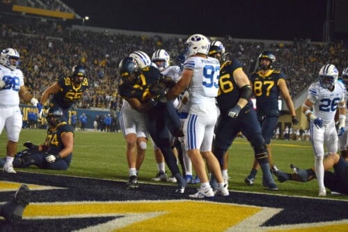 WVU Football RB CJ Donaldson against BYU