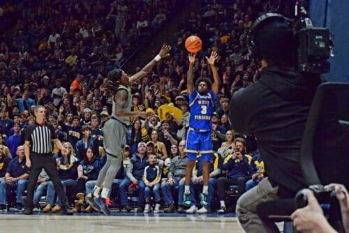 WVU Basketball Honor Huff versus Baylor