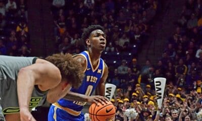 WVU Basketball Brenen Lorient versus Baylor
