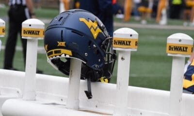 WVU Football Blue helmet