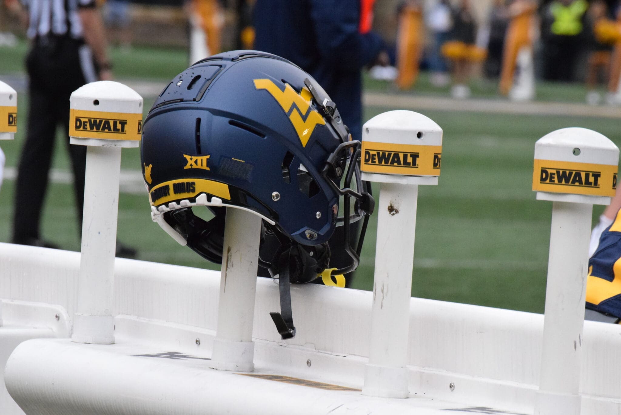 WVU Football Blue helmet