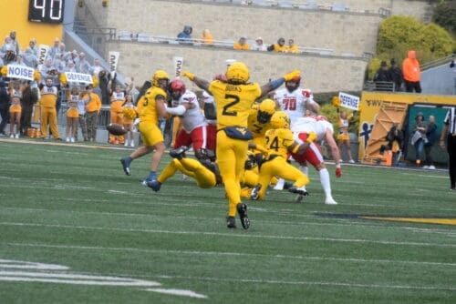WVU Football Aubrey Burks and WVU Defense