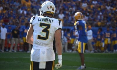 WVU Football WR Hudson Clement against Pitt