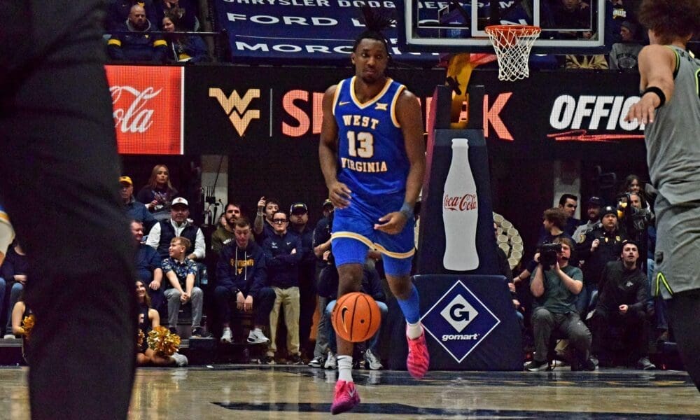 WVU Basketball Chance Moore versus Baylor