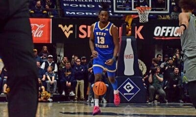 WVU Basketball Chance Moore versus Baylor