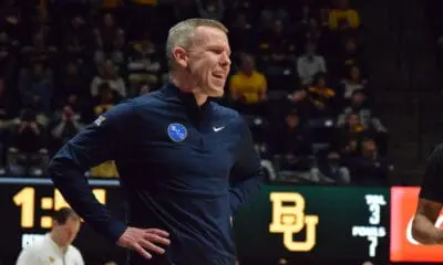 WVU Basketball HC Ross Hodge against Baylor