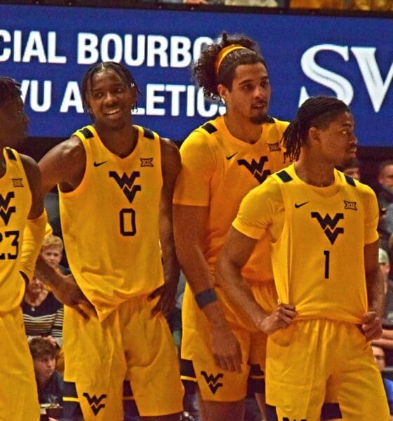 WVU Basketball group of players
