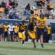 WVU Football TE Kole Taylor making a catch