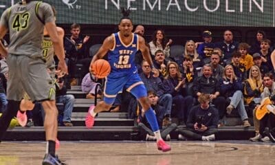 WVU Basketball Chance Moore versus Baylor