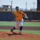 WVU Baseball pitcher Noah Short delivers a pitch