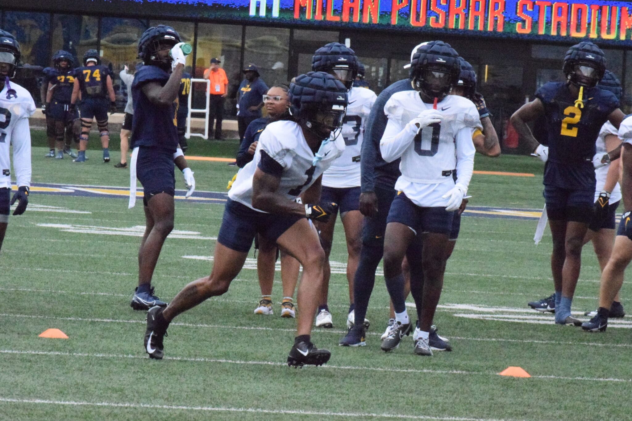 WVU Football Des Garnett Hollis, Ayden Garnes, Aubrey Burks