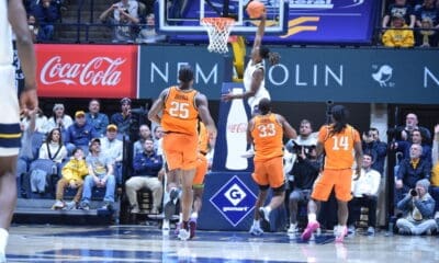 WVU Basketball dunk against Oklahoma State