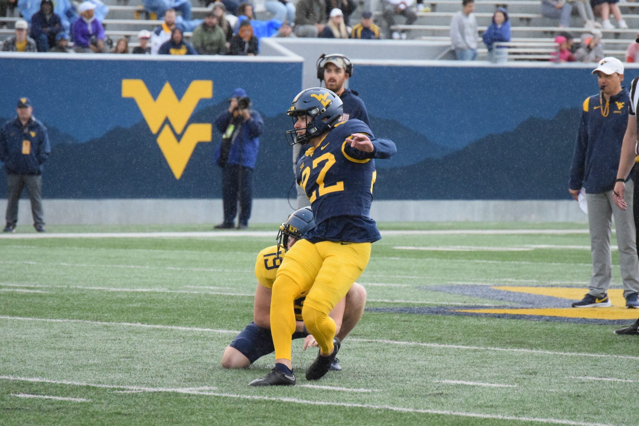 WVU Special Teams Kicker Michael Hayes