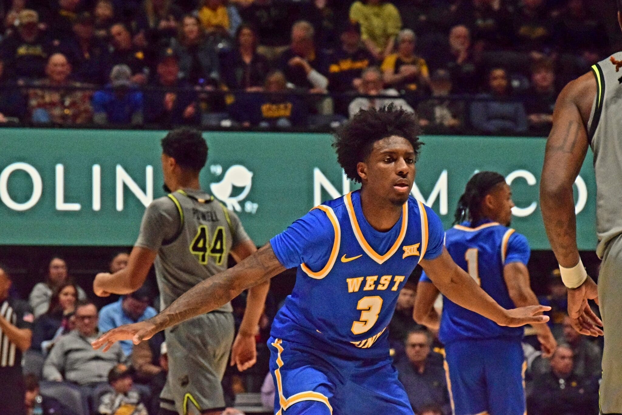 WVU Basketball Honor Huff versus Baylor