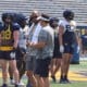WVU Football HC Neal Brown at practice
