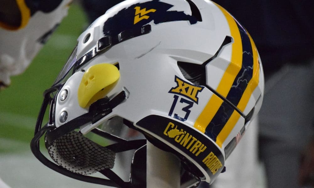 WVU Football White Helmet