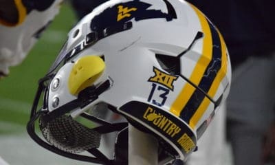 WVU Football White Helmet