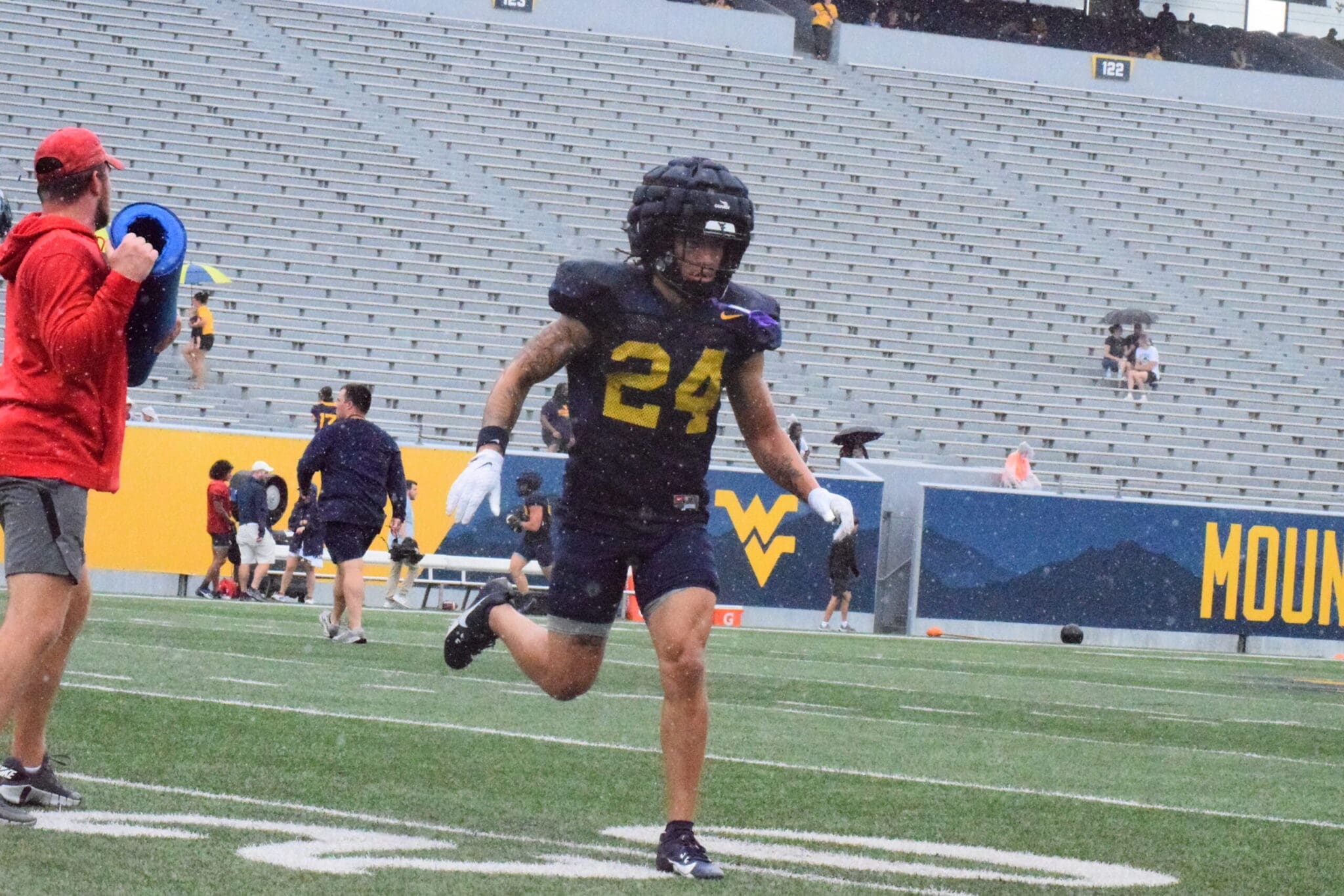 WVU Football WR Rodney Gallagher No. 24