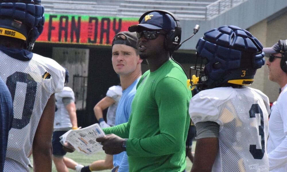WVU Football WR Coach Bilal Marshall